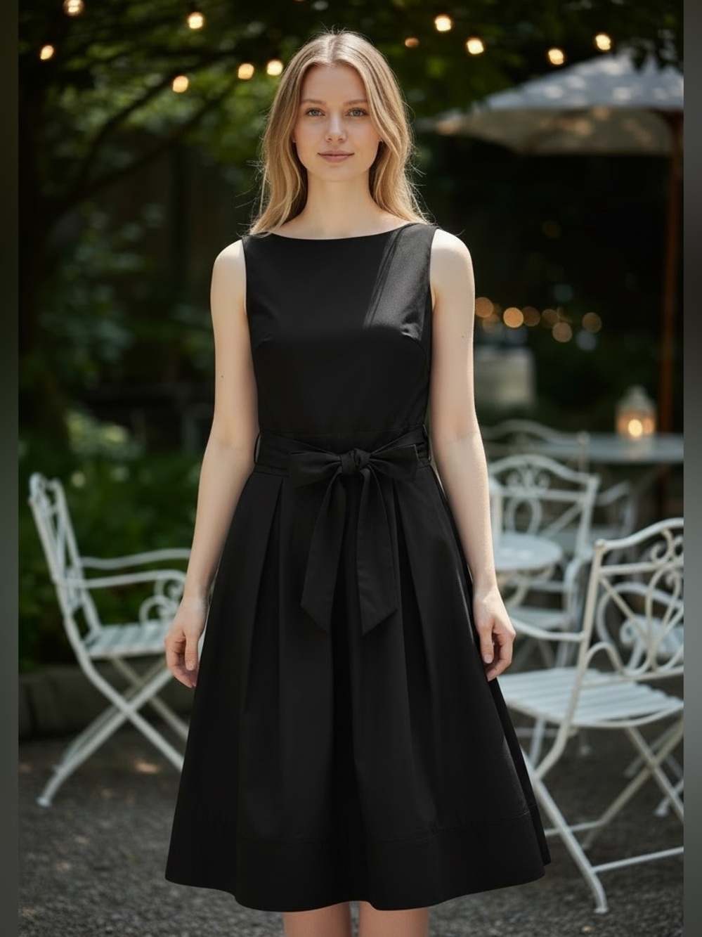 Lauren Ralph Lauren Black Dress NWT Size 6 Audrey Hepburn Style